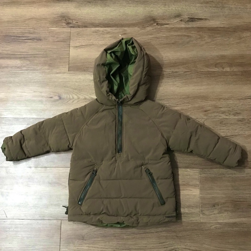 Zara toddler boys puffer coat